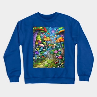 Magical Mushroom Forest Crewneck Sweatshirt